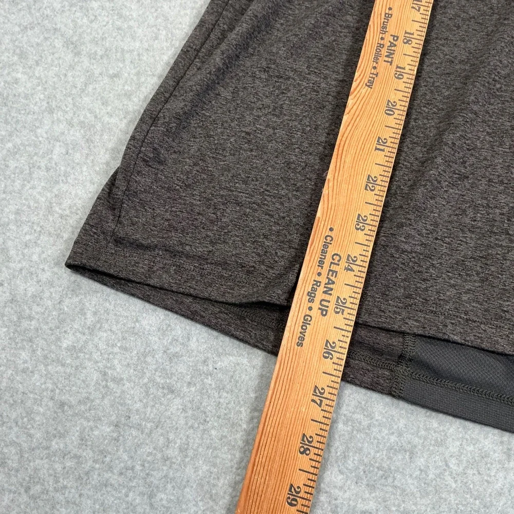 The North Face FlashDry Mens Large Grey Short Sleeve Training Shirt Heathered